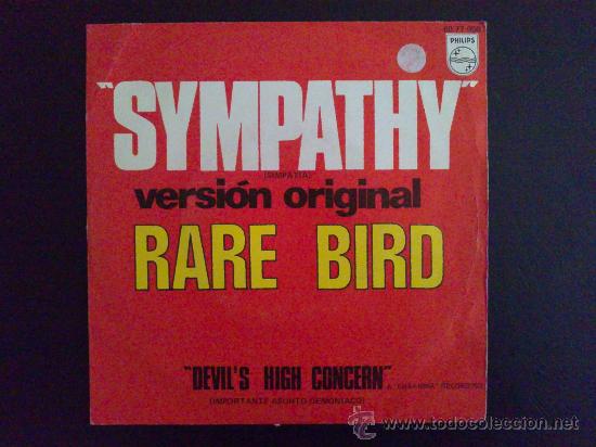 Discos de vinilo: RARE BIRD - SYMPATHY -SINGLE ORIGINAL ESPA&Ntilde;OL - Foto 1
