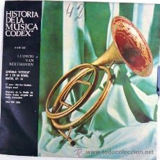 Discos de vinilo: LOTE DE 10 HISTORIA DE LA MUSICA CODEX BEETHOVEN HEROICA SINGLE AÑO 1966