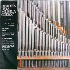 Discos de vinilo: LOTE DE 10 HISTORIA DE LA MUSICA CODEX C M VON WEBER ABU HASSAN EL FRANCOTIRADOR SINGLE AÑO 1966