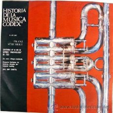 Discos de vinilo: HISTORIA DE LA MUSICA CODEX SCHUBERT SINFONIA # 8 EN SI MENOR INCONCLUSA SINGLE 1966 10 DISCOS