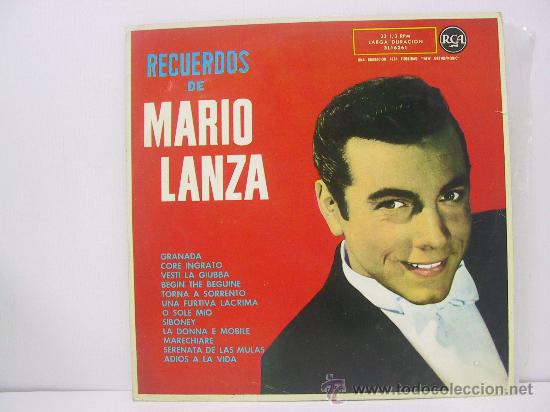 Discos de vinilo: MARIO LANZA - RECUERDOS DE ... - RCA 1961 - Foto 1