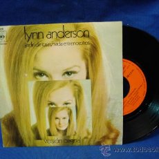 Discos de vinilo: LYNN ANDERSON - JARDIN DE ROSAS/ NADA ENTRE NOSOTROS - VERSION ORIGINAL - CBS 1970. Lote 326467008
