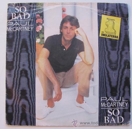 Discos de vinilo: PAUL McCARTNEY - SO BAD - SINGLE PROMOCIONAL 1983 - Foto 1