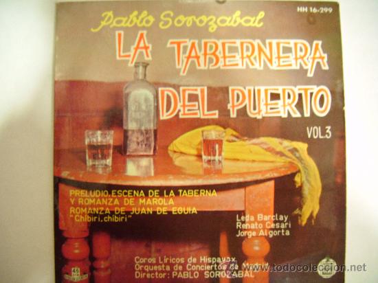 Discos de vinilo: PABLO SOROZABAL, LA TABERNERA DEL PUERTO - Foto 1