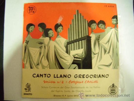 Discos de vinilo: CANTO LLANO GREGORIANO, CORPUS CHRISTI - Foto 1