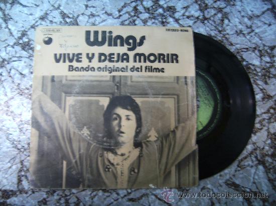 Discos de vinilo: WINGS, VIVE Y DEJA MORIR - Foto 1