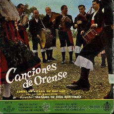 Discos de vinilo: CORAL DE RUADA DE ORENSE - CANCIONES DE ORENSE - EP 1959. Lote 24595483