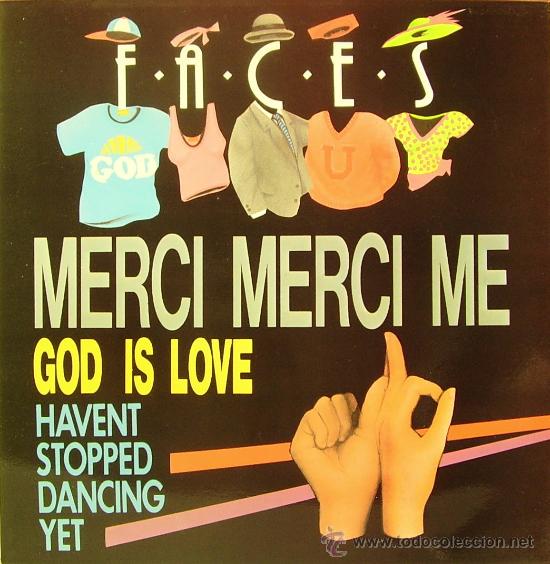 Discos de vinilo: FACES-MERCI MERCI ME MAXI SINGLE 1987 SPAIN - Foto 1