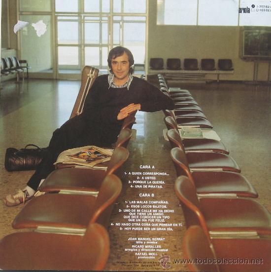 Discos de vinilo: En transito -  Serrat, Joan Manuel   - Ariola  1981 - Foto 2