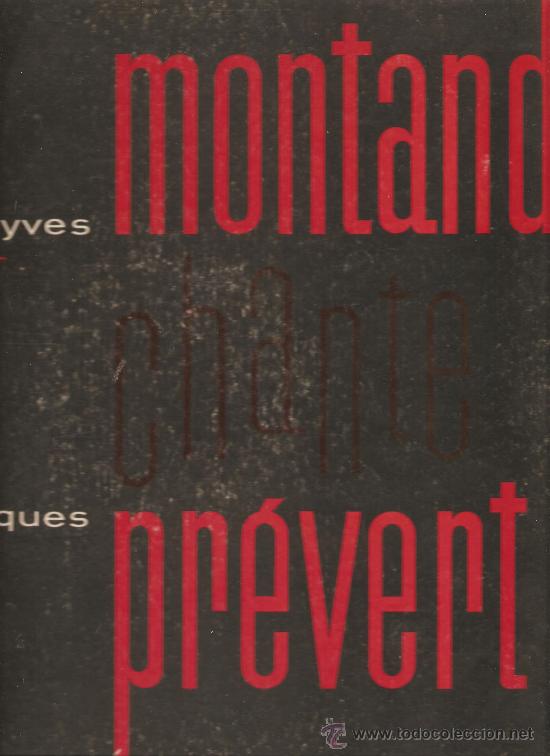 Discos de vinilo: LP YVES MONTAND & JACQUES PREVERT - Foto 1