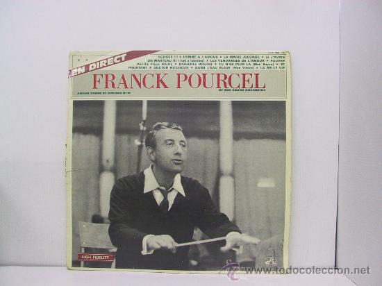 Discos de vinilo: FRANCK POURCEL - EN DIRECT - ORIGINAL FRANCES - PATHE MARCONI - Foto 1