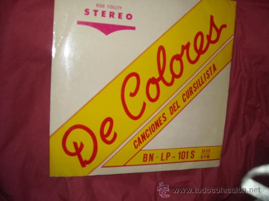 Discos de vinilo: de colores CANCIONES DEL CURSILLISTA 1966 LP..RAMIREZ..GUASCUT..CID..VELAZQUEZ..CORO DE LA MONSERRAT
