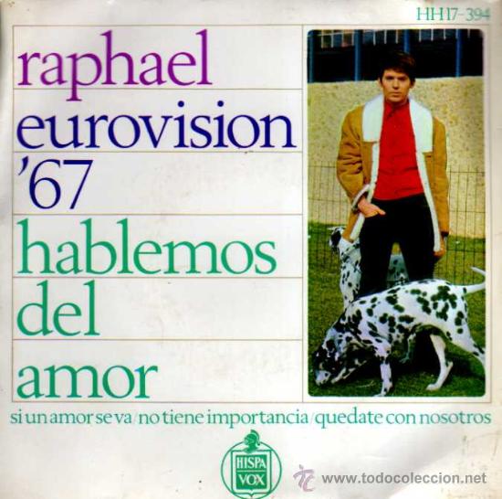 Discos de vinilo: Raphael eurovision 1967 . Hablemos de amor. - Foto 1