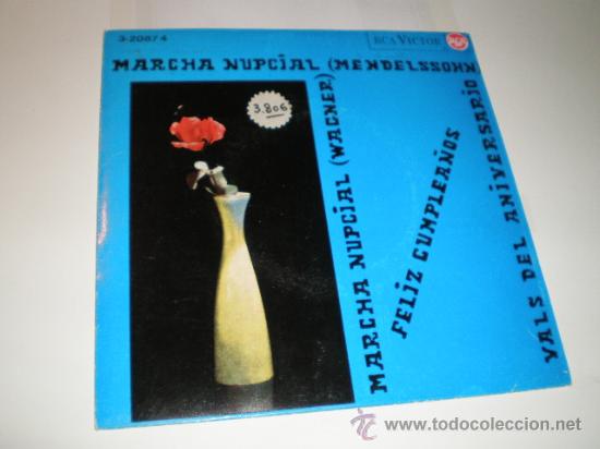Discos de vinilo: MARCHA NUPCIAL - MENDELSON - Foto 1