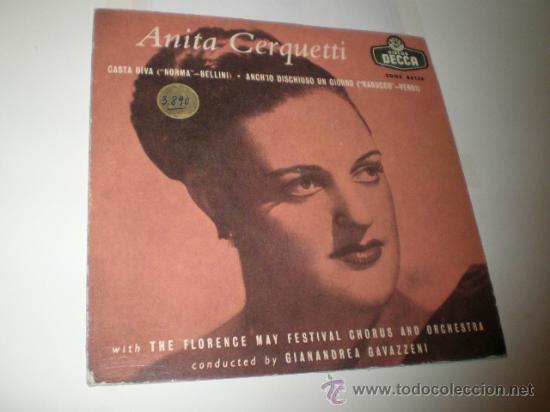 Discos de vinilo: ANITA CERQUETTI - Foto 1