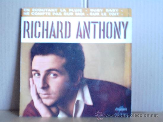 Discos de vinilo: RICHARD ANTHONY ---- EN ECOUTANT LA PLUIE + 3 - Foto 1