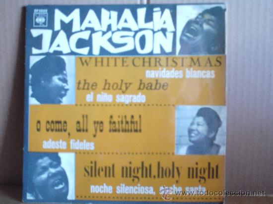 Discos de vinilo: MAHALIA JACKSON ---- WHITE CHRISTMAS + 3 - Foto 1