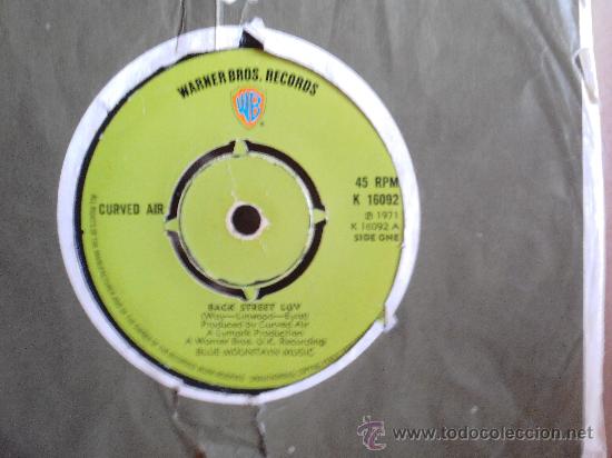 Discos de vinilo: CURVED AIR ---- BACK STREET LUV - Foto 1