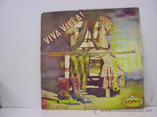 Dischi in vinile: VIVA VILLA - CANTA AMAPOLA - ORIGINAL MEJICANO - CORO
