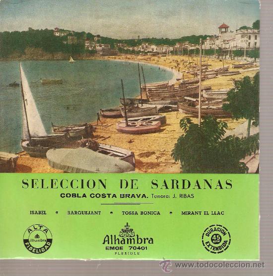 Discos de vinilo: EP SARDANES -  COBLA COSTA BRAVA : ISABEL + 3 - Foto 1