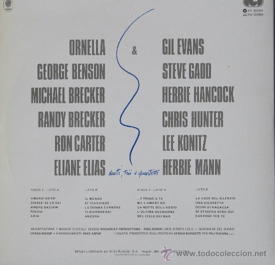 Discos de vinilo: Onella Vanoni 2 LP Ariola 1987 - Foto 2