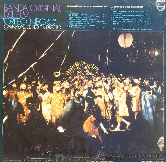Discos de vinilo: Orfeo Negro BSO Philips 1982 - Foto 2