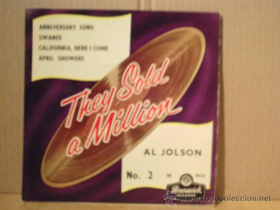 Discos de vinilo: AL JOLSON --- THEY SOLD A MILLION - N&ordm; 2 - Foto 1