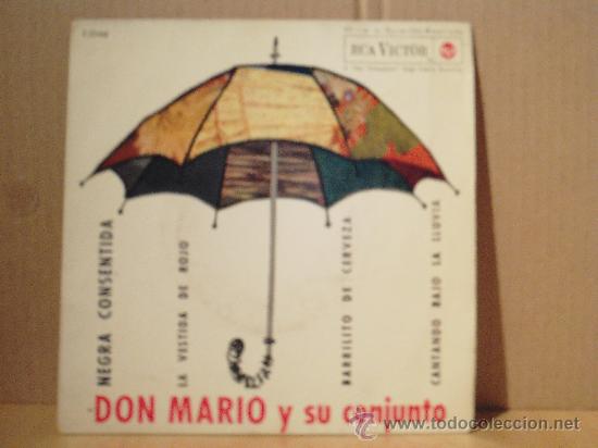 Discos de vinilo: DON MARIO Y SU CONJUNTO --- NEGRA CONSENTIDA + 3 - Foto 1