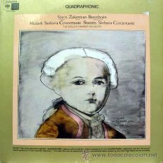 Discos de vinilo: LP MOZART: SINFONIA CONCERTANTE STERN, ZUKERMAN, BARENBOIM QUADRAPHONIC