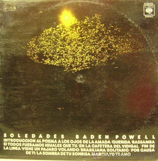 Disques de vinyle: BADEN POWELL-SOLEDADES LP 1973 SPAIN