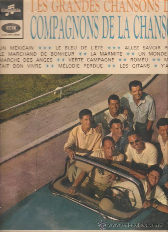 Discos de vinilo: LP COMPAGNONS DE LA CHANSON - LES GRANDES CHANSONS - Foto 1