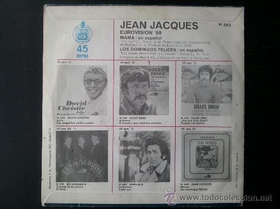 Discos de vinilo: JEAN JACQUES - CANTA EN ESPA&Ntilde;OL - MAMA - SINGLE VINILO 7 - Foto 2