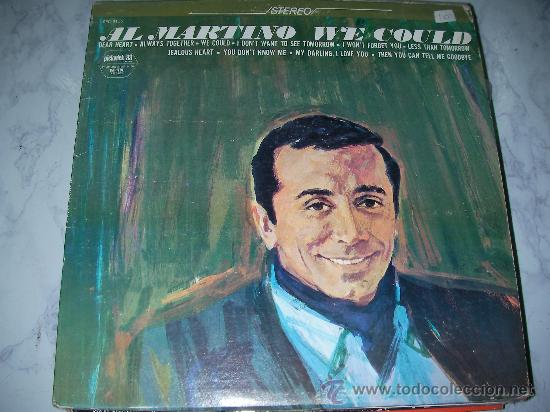 Vinyl records: LP AL MARTINO WE COULD