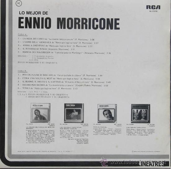 Discos de vinilo: Spaguetti wester - BSO  Ennio Morricone - RCA 1978 - Foto 2