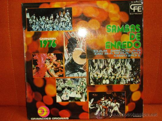 Discos de vinilo: SAMBAS DE ENREDO &rdquo;CARNAVAL 76&rdquo; LP 1976 SPANISH - Foto 1