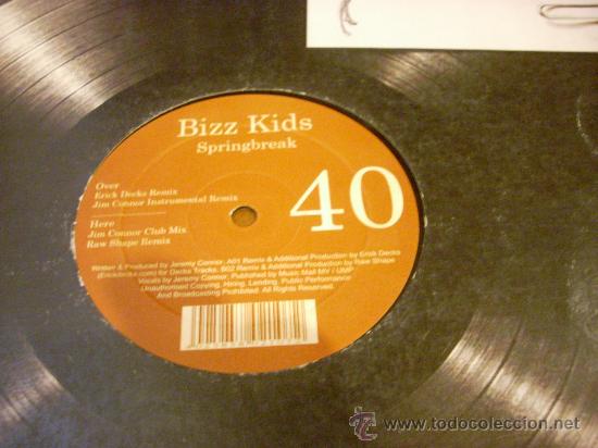 Discos de vinilo: Maxi-single 12 pulgadas. Springbreak, de Bizz Kids. - Foto 2