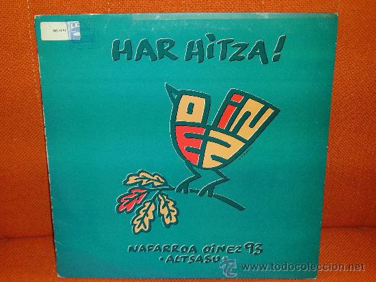 Disques de vinyle: HAR HITZA ”NAFARROA OINEZ 93 ” MAXI SINGLE 1993 ELKAR