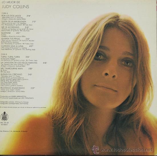 Discos de vinilo: Lo mejor de Judy Collins Philips 1982 - Foto 2