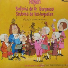 Discos de vinilo: SINFONIA DE LA SORPRESA - SINFONIA DE LOS JUGUETES	DISNEYLAND 1970. Lote 27028066