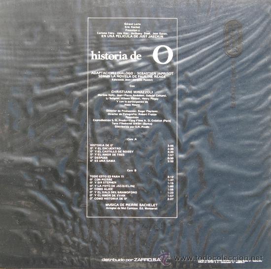 Discos de vinilo: Historia de O	BSO  Pierre Bachelet	Bocaccio	1975 - Foto 2