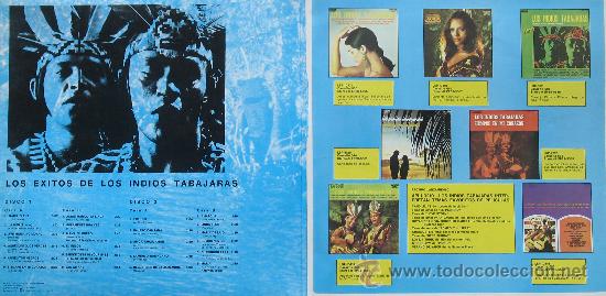Discos de vinilo: los exitos de los Indios Tabajaras	Doble LP	RCA	1974 - Foto 2