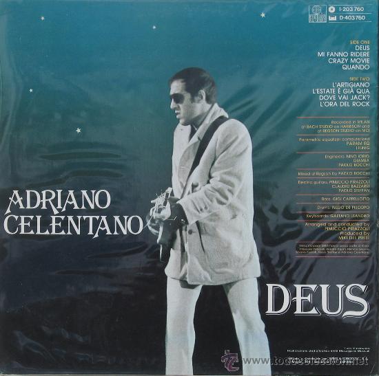Discos de vinilo: Adrino Celentano - Deus - Ariola 1981 - Foto 1