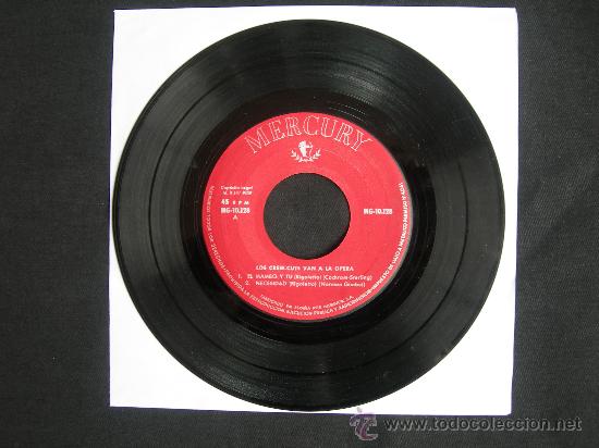 Discos de vinilo: EP LOS CREW -CUTS VAN A LA OPERA // SOLAMENTE DISCO - Foto 1