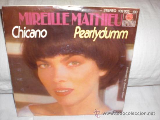 Discos de vinilo: mireille mathieu- single-(chicano)cantado en aleman - Foto 1