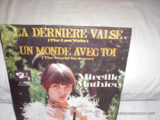 Dischi in vinile: mireille mathieu-single-la derniere valse-cantado en aleman