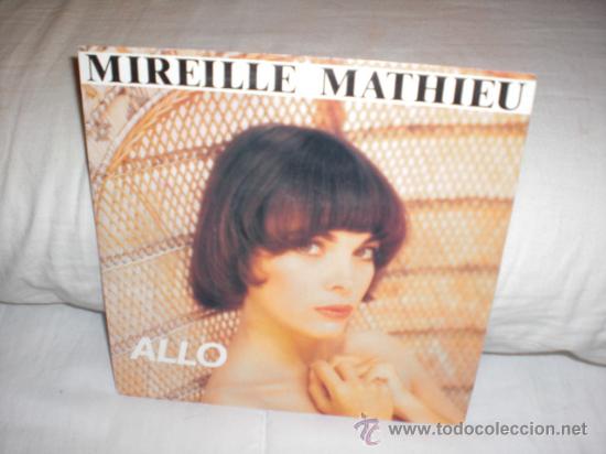 Disques de vinyle: mireille mathieu-single-allo-cantado en frances