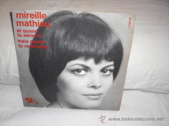 Disques de vinyle: mireille mathieu-et quand tu seras l&agrave;-single