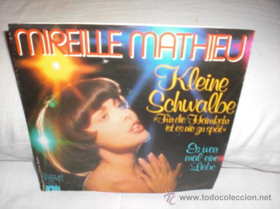 Discos de vinilo: mireille mathieu-kleine schwalbe-single aleman - Foto 1