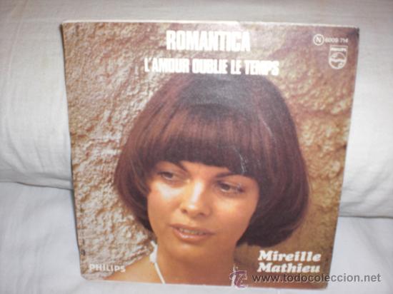 Discos de vinilo: mireille mathieu-single-romantica - Foto 1