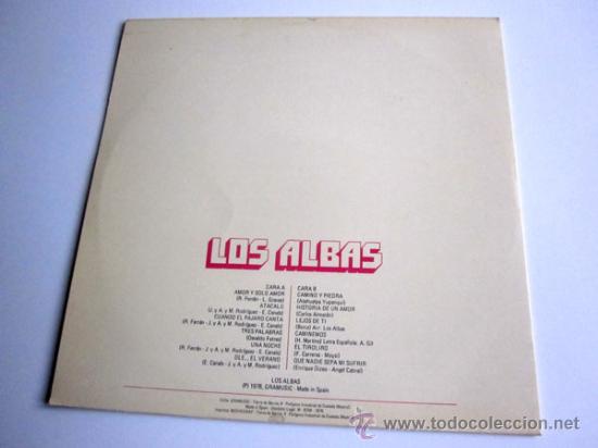 Discos de vinilo: LOS ALBAS &ndash; LP SPAIN 1978 &ndash; GRAMUSIC GM-466 - Foto 2
